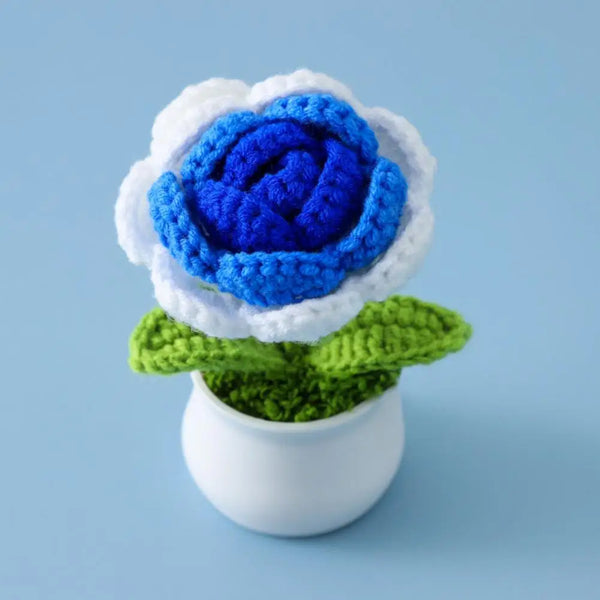 🌹 Finished Rose Plant Crochet - Bring a Touch of Sunshine to Your Home 🌹