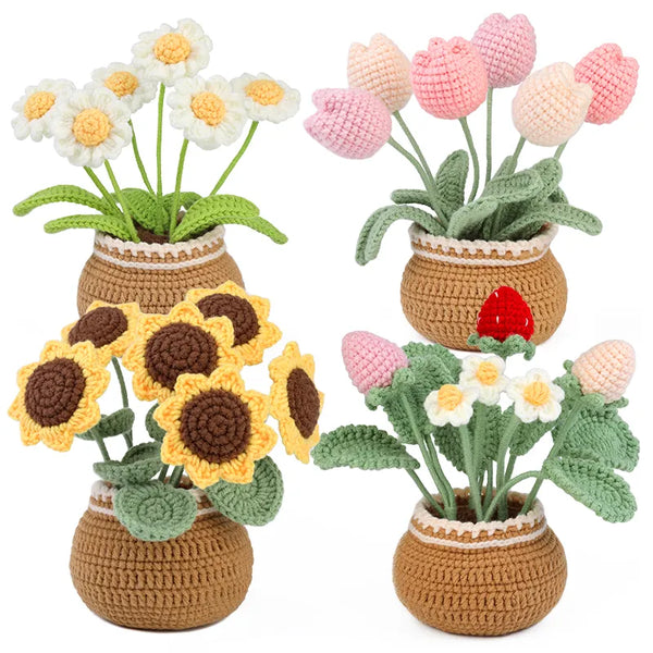 🧸 DIY Crochet Plant Kit Type A - Create Your Own Cuddly Friends!